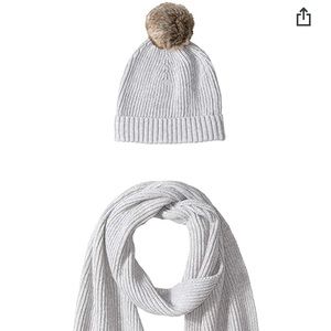 SOLD NWOT Grey Hat and Scarf